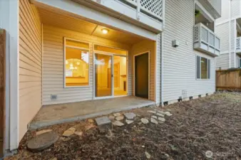 Private back yard patio.