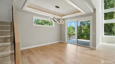 Dine in, or eat out...on the covered deck!