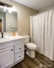 Primary bathroom with ample vanity space