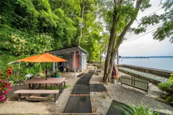 Walk down and enjoy the water anytime you like.