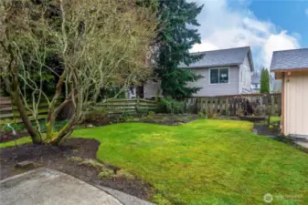 Beautiful well maintained mature landscaping.