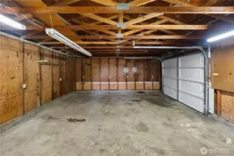 Plenty of room for hobbies, gardening tools, and additional storage.
