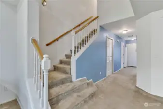 Stairs to loft and bedrooms