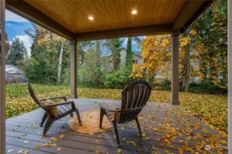 Step outside and enjoy the spacious covered back deck, perfect for outdoor dining, relaxation, or simply enjoying the fresh air.  [Finishes are of 713, but 715 will be similar in finishes.]