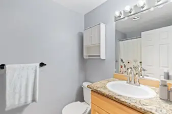 Full Main Bathroom with Granite Countertops