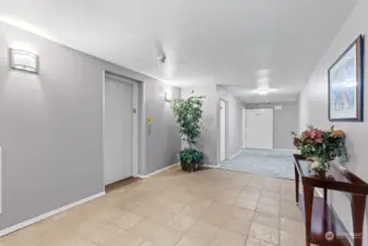 2nd Floor Condo is just around the corner from the elevator