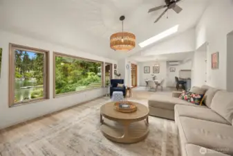 Enjoy the views and ease of entertaining with this open concept living.