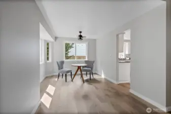Dining room off kitchen.