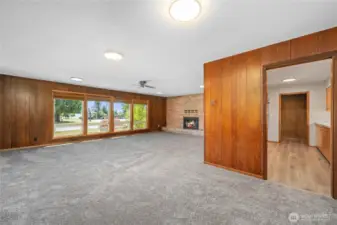 View from the dining room