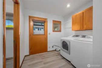 Laundry room has outside access - W/D included