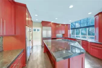 SS appliances including new refrigerator and huge wine cooler!