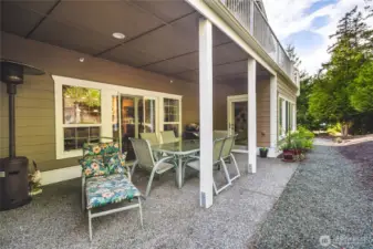 Back Patio Faces Forested Buffer
