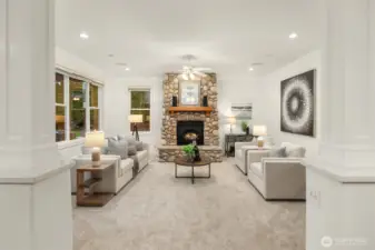 The family room is the perfect place for relaxing.