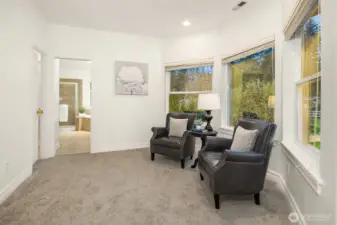 Primary suite is large enough to accommodate a living area.