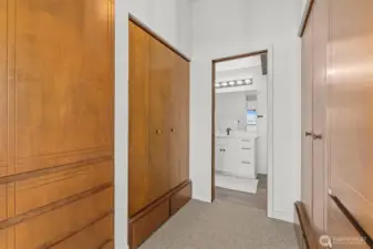 Jack and Jill Closets leading to Master, bathrioom