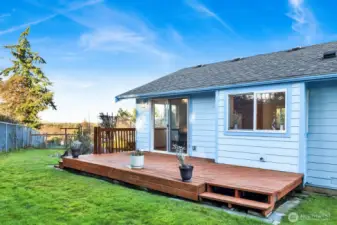 view of Mountain from back yard