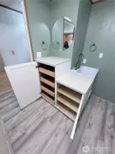 Powder Room/Laundry Room Storage