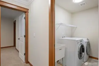 upstairs utility room