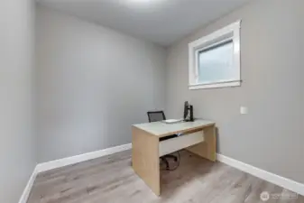 Office is adjacent to the kitchen...or turn this into a walk in pantry!