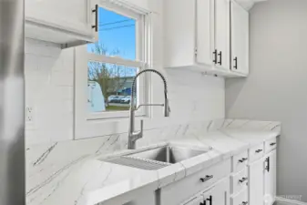 Imagine washing dishes here!