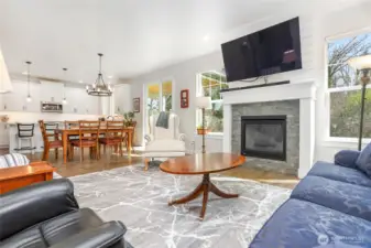 One of the standout features is the beautiful view out back—located at the edge of city limits, this home backs to lush greenspace, offering exceptional peace and privacy.