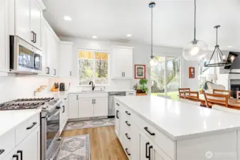 Enjoy peaceful views of the greenspace right from your kitchen sink—making everyday chores feel calm and serene.