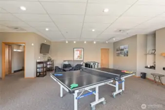 Clubhouse with ping ping and foosball and DVD's to check out.