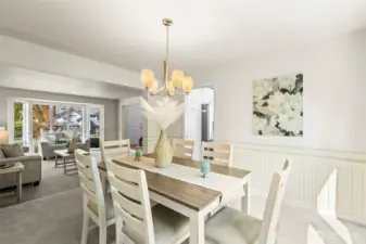 Formal dining room just off the formal living room.