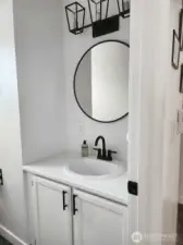 Downstairs half bath
