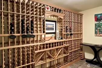 Dedicated wine cellar