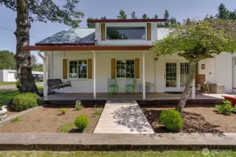Close up of Front of Home.