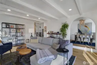 Open concept but also just the right amount of definition between rooms.