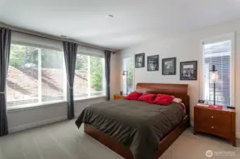 Spacious primary suite.