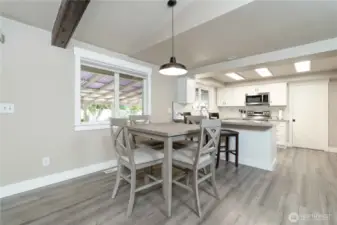 Dining area off kitchen