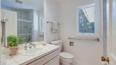 Second upstairs bedroom with its own full ensuite bath.