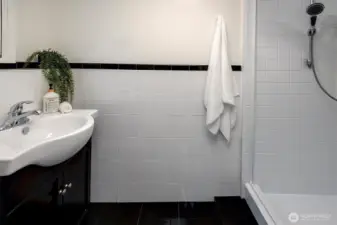 Bathroom in the basement.