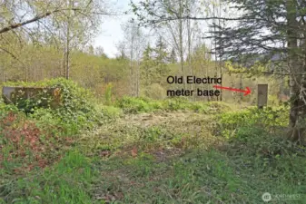 Power serviced an RV at one time. Meter has been removed