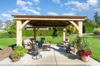 Entertain in all four seasons with this stunning gazebo.