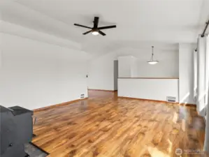 Bright and airy upstairs