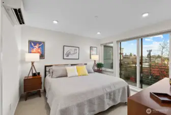 Top level primary bedroom