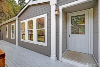 Wrap-around Deck and Covered Entry Welcome You Home~