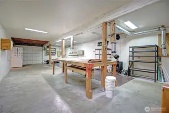 Plenty of space for storage, work, play, etc...