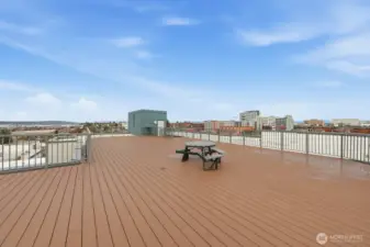 Glorious views from the rooftop deck