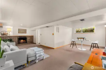 Rec Room downstairs has 2nd fireplace