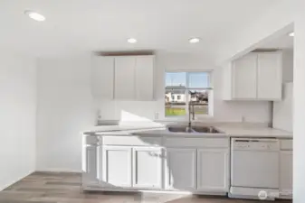 kitchen with eating area