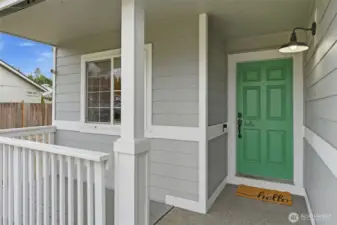 Covered front entrance