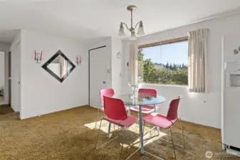 Front Door into dining room.