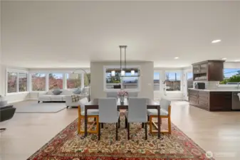 Open concept entertaining area