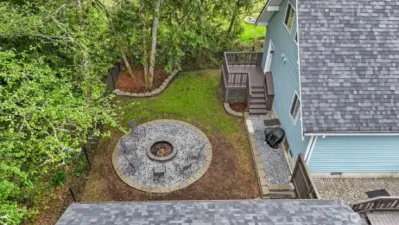 Meticulously maintained exterior. Property lines extend beyond the fully fenced yard, perfect for your four legged friends.