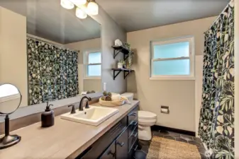 Bathroom with Updated Tile.